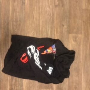 ROMWE Black Graphic Hoodie